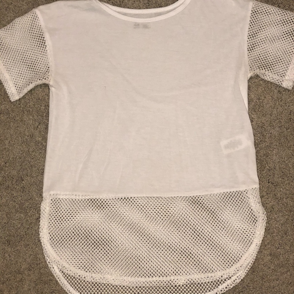 Zella Fishnet Workout shirt